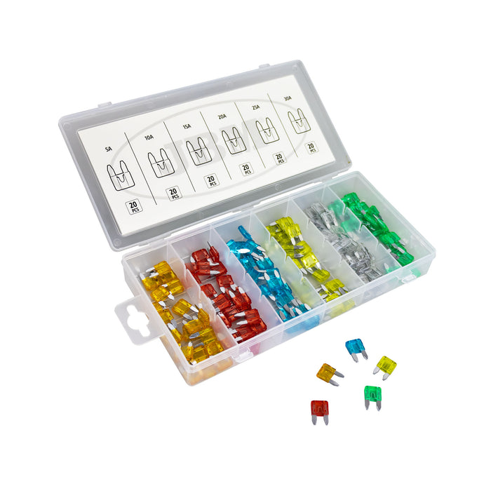 120PC MINI FUSE ASSORTMENT CASE