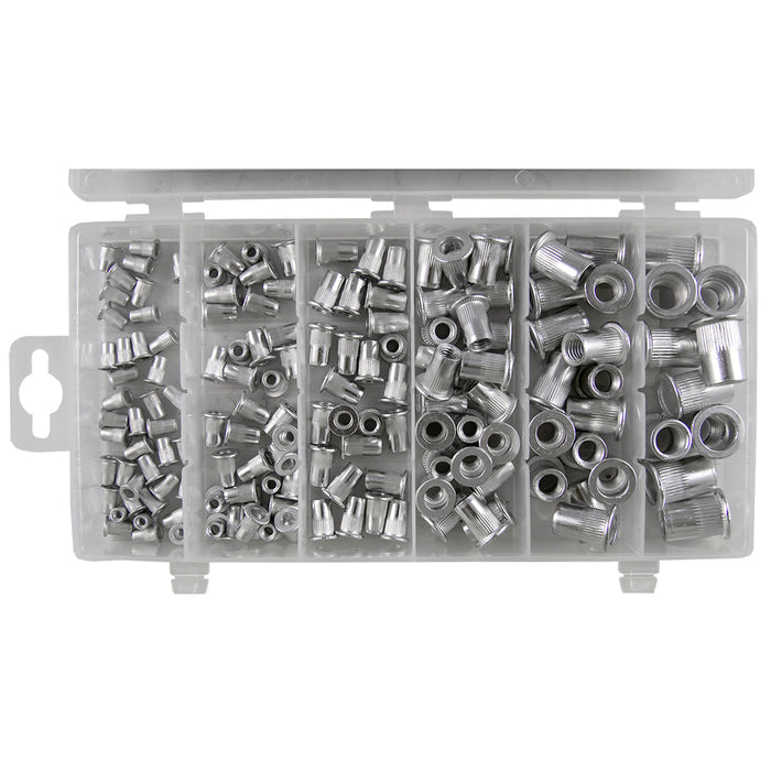 ESTUCHE DE REMACHES TUERCA DE ALUMINIO 150PCS