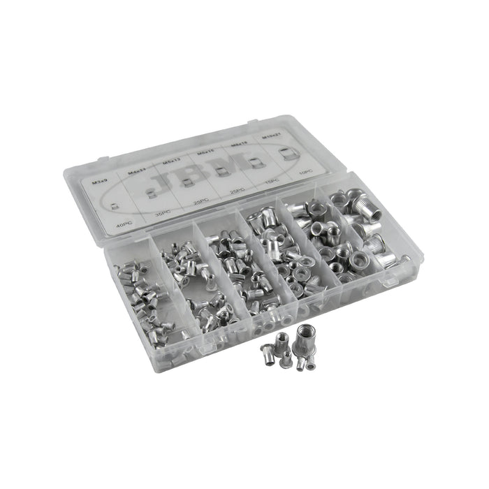 150-PIECE ALUMINUM RIVET NUT KIT