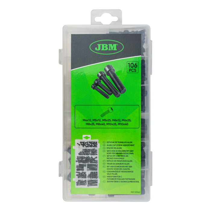 ESTUCHE DE TORNILLOS ALLEN 106PCS