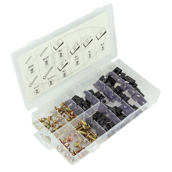 ESTUCHE DE TORNILLOS Y TUERCAS TIPO U 170PCS
