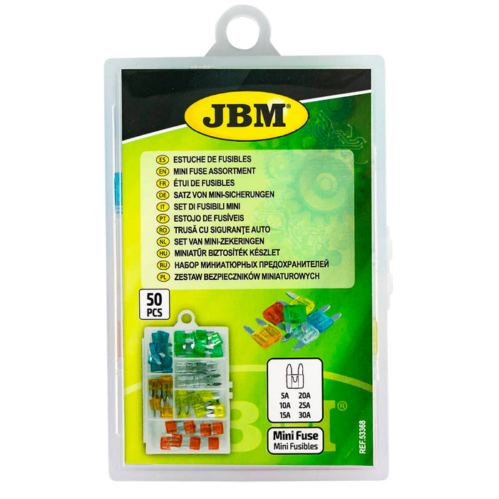 ESTUCHE DE MINI FUSIBLES 50PCS