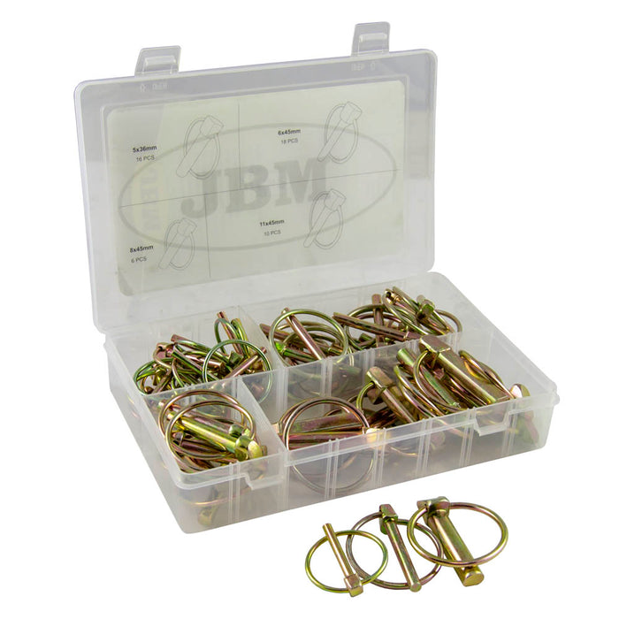 COFFRET DE GOUPILLES À ANNEAU 50 PCS