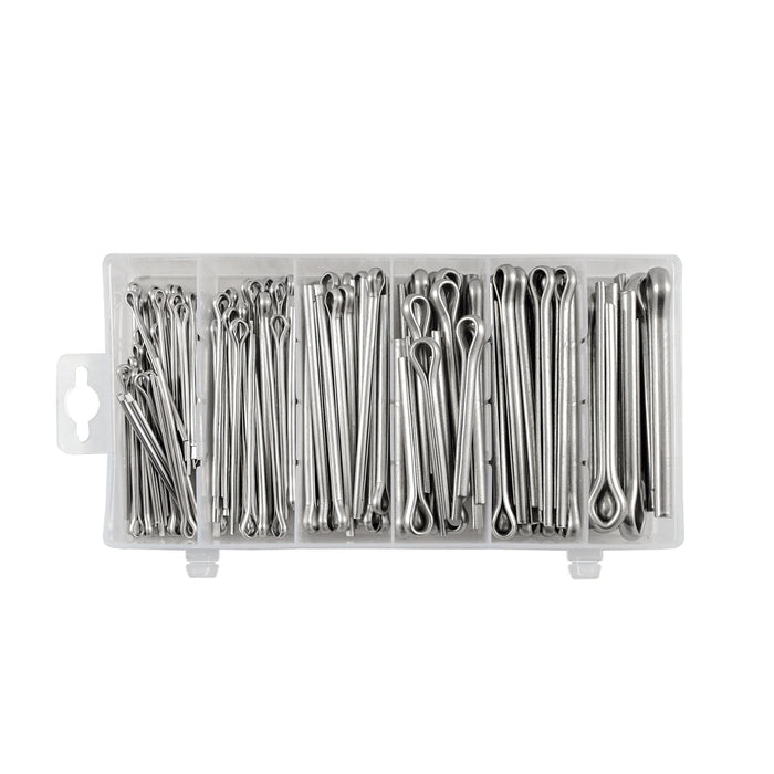 STAINLESS STEEL COTTER PIN ASSORTMENT 144PCS