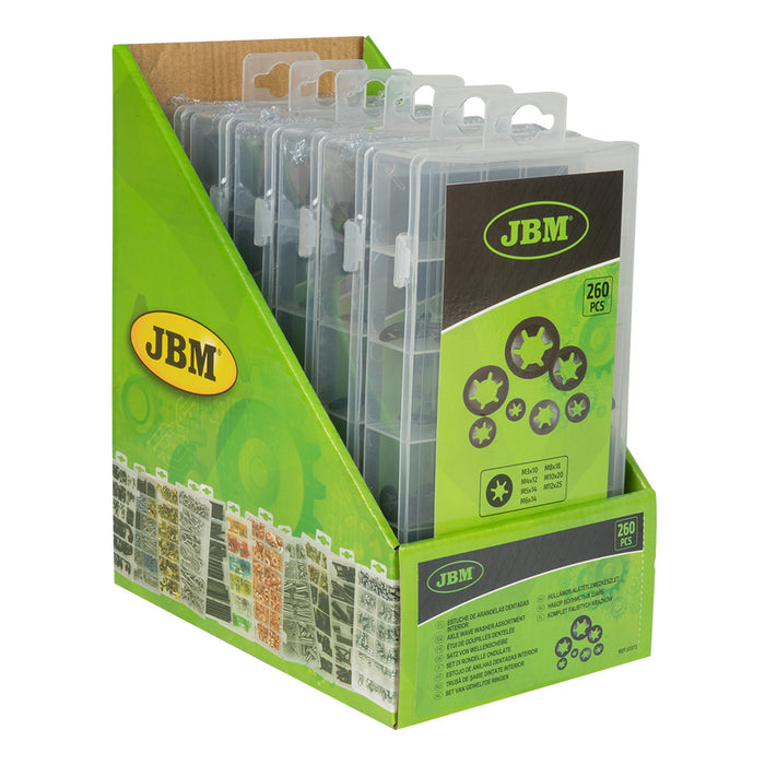 INTERNAL TOOTHED WASHER ASSORTMENT 260PCS
