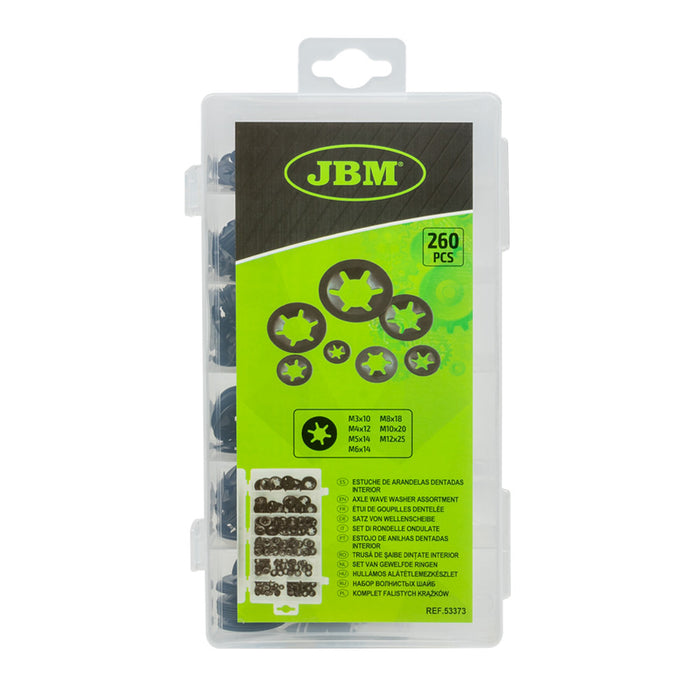 INTERNAL TOOTHED WASHER ASSORTMENT 260PCS