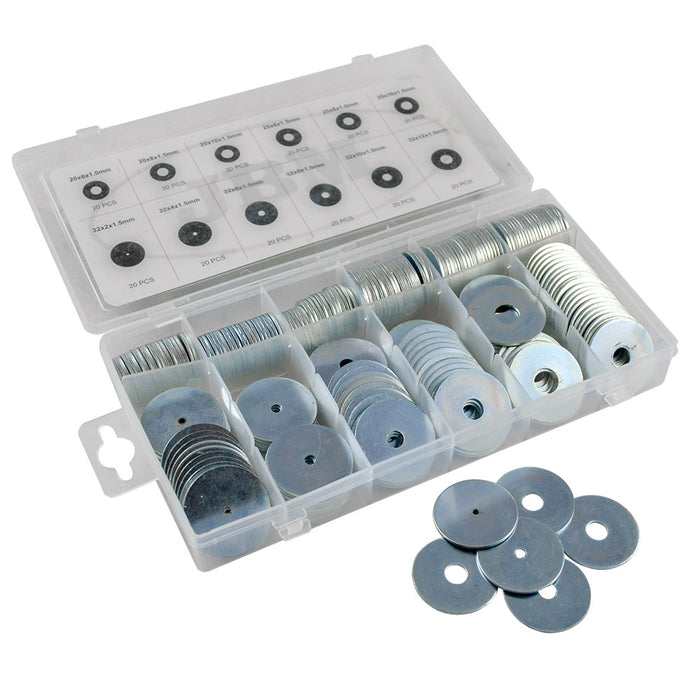 240PCS OVERSIZE IRON WASHER ASSORTMENT CASE