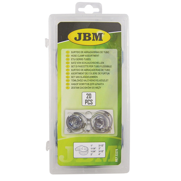 SURTIDO DE ABRAZADERAS DE TUBO 20PCS