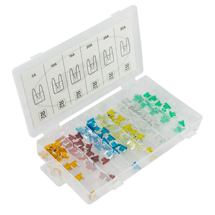 ESTUCHE DE MINI FUSIBLES 120PCS