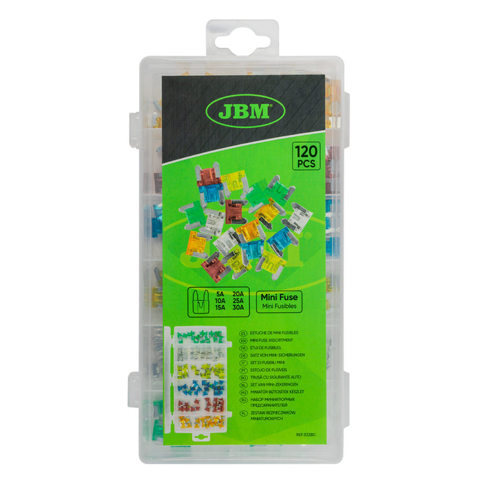 ESTUCHE DE MINI FUSIBLES 120PCS