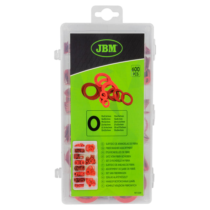 600PC FIBER WASHER ASSORTMENT