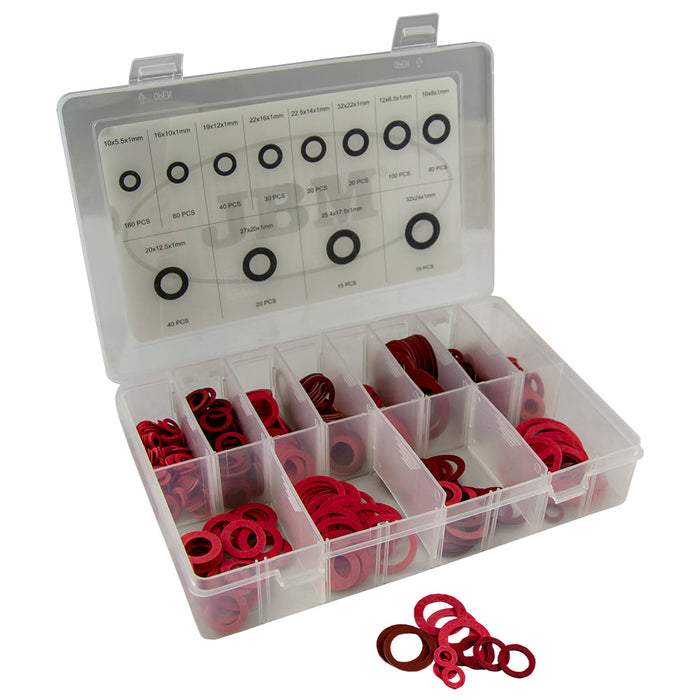 SURTIDO DE ARANDELAS DE FIBRA 600PCS