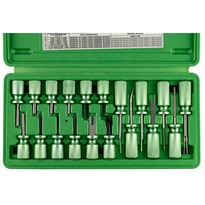 19-PIECE TERMINAL RELEASE TOOL SET