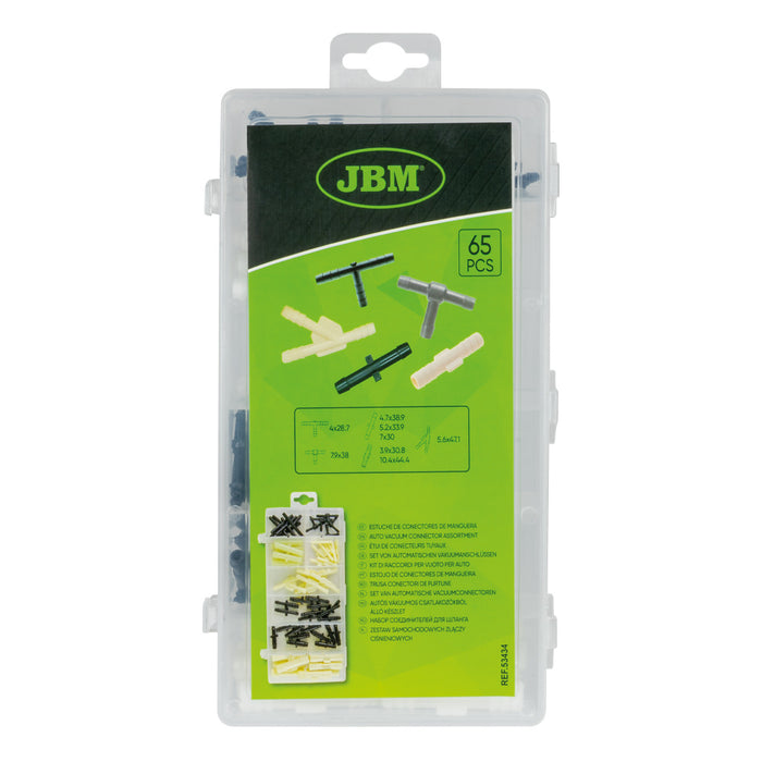 ESTUCHE DE CONECTORES DE MANGUERA 65PCS