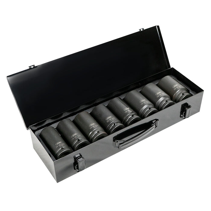 SET DE 8 VASOS DE IMPACTO LARGOS HEXAGONALES DE 3/4"
