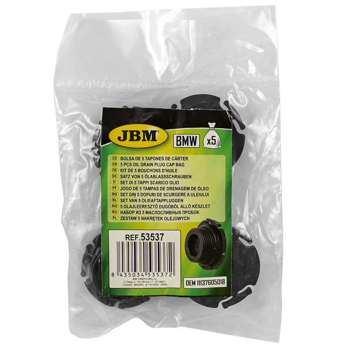 BAG OF 5 OIL DRAIN PLUGS (BMW)