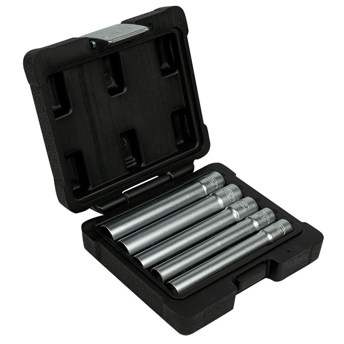 SET DE 5 VASOS 3/8" HEXAGONALES EXTRALARGOS