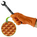 GUANTES NARANJAS DESECHABLES DE NITRILO T:XL 7,0MIL (100 UDS.) TEXTURA DIAMANTE
