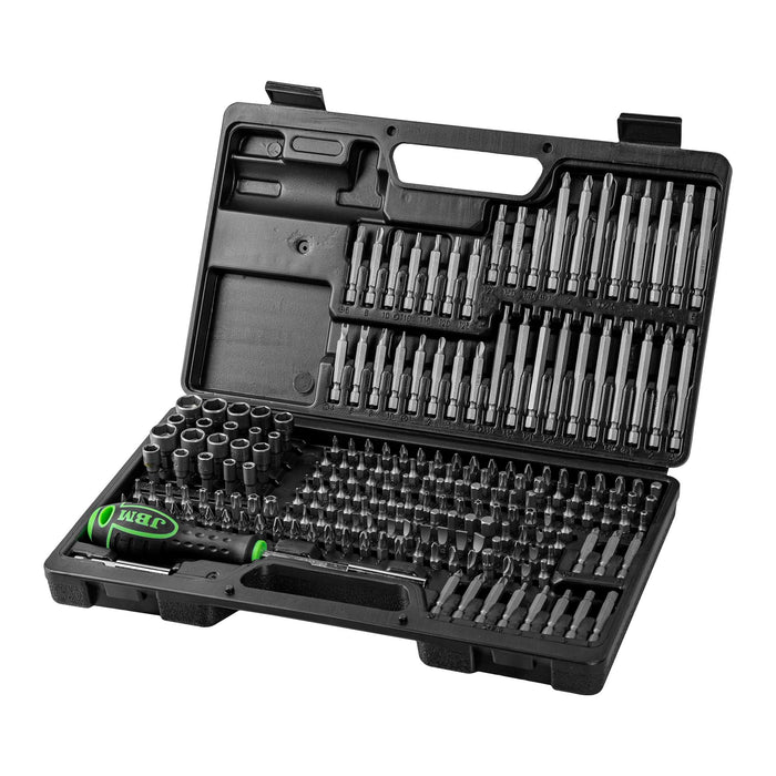MALA DE 208 PONTAS E ADAPTADOR DE APARAFUSADORA DE 1/4"