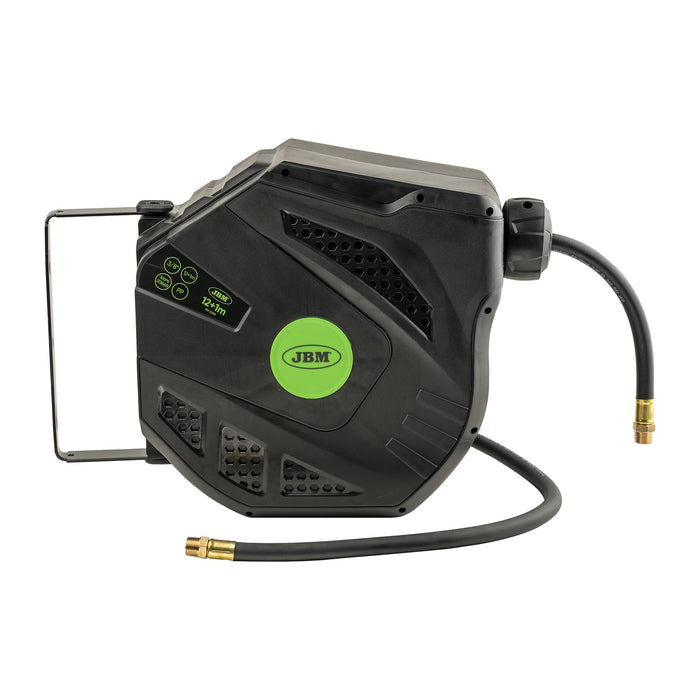 CARRETE DE MANGUERA DE AIRE 12+1M - VERDE