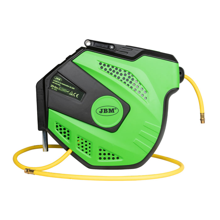CARRETE DE MANGUERA DE AIRE 20+2M - VERDE