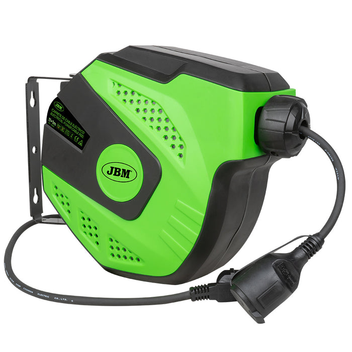 CARRETE DE CABLE ELÉCTRICO 12M - VERDE
