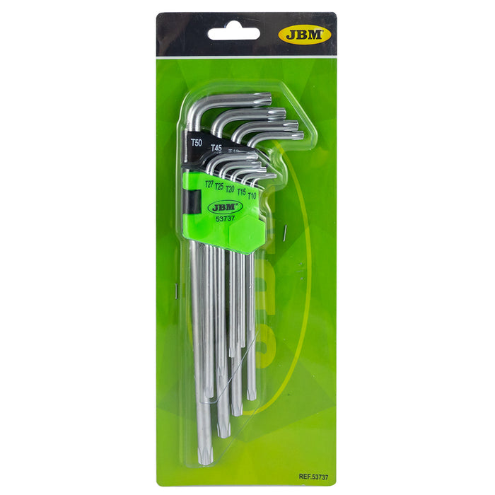 SET DE 9 LLAVES TORX EXTRALARGAS