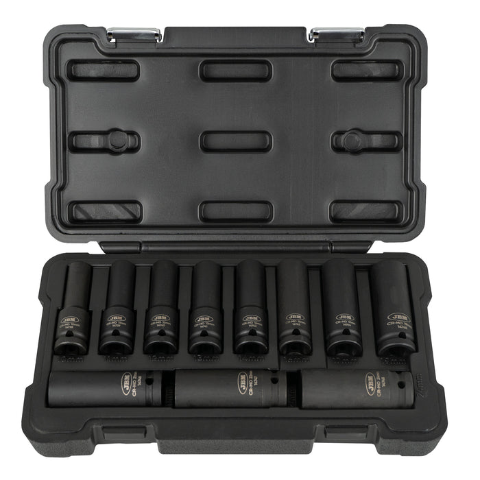 JEU DE 11 DOUILLES À CHOCS LONGUES 12 PANS 1/2"