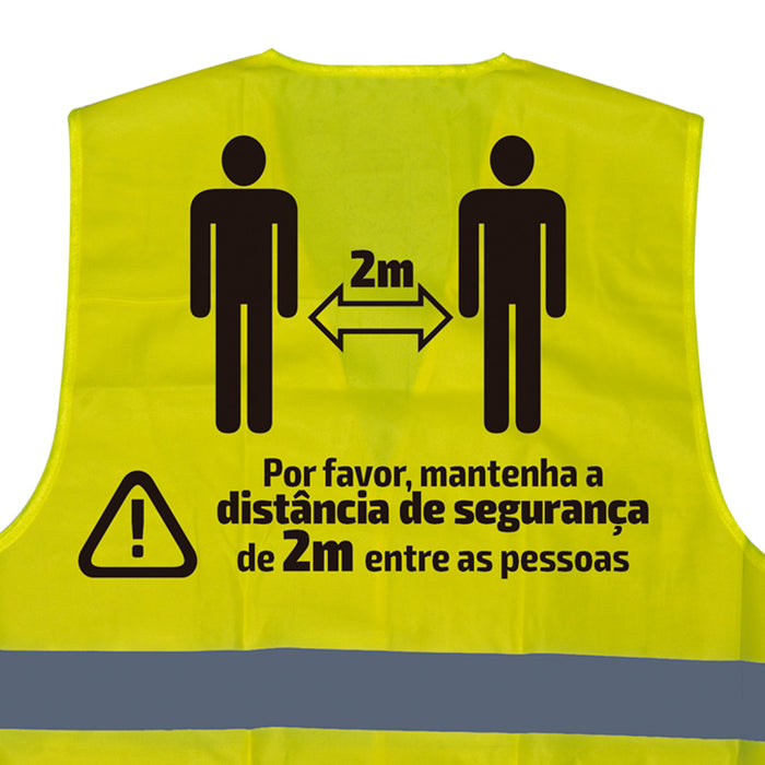 CHALECO DE ALTA VISIBILIDAD SERIGRAFIADO - 2 METROS - PT