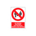 PAQUETE DE 5 CARTELES DE PROHIBICIÓ