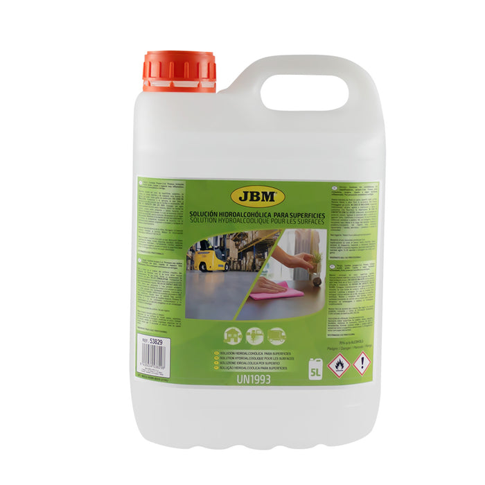 SOLUCIÓN HIDROALCOHÓLICA PARA SUPERFICIES 5L
