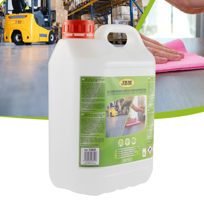 SOLUCIÓN HIDROALCOHÓLICA PARA SUPERFICIES 5L