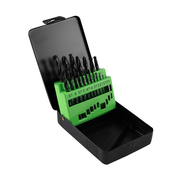 ESTUCHE DE BROCAS HELICOIDALES 1-10MM HSS 4241 NEGRO