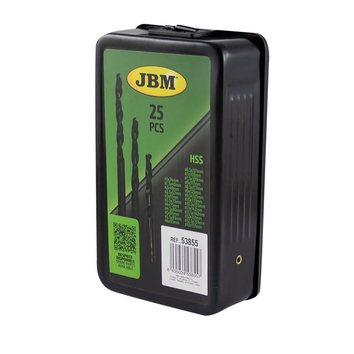 ESTUCHE DE BROCAS HELICOIDALES 1-13MM HSS 4241 NEGRO