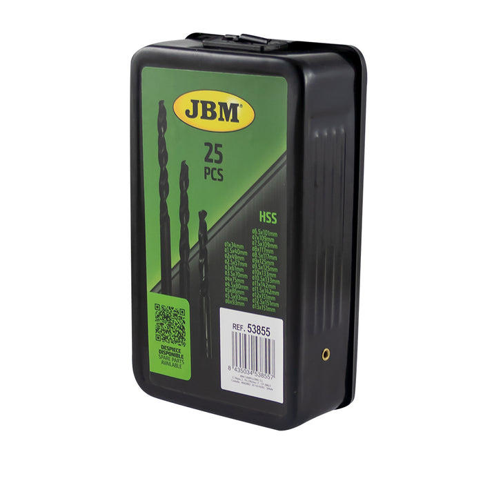ESTUCHE DE BROCAS HELICOIDALES 1-13MM HSS 4241 NEGRO