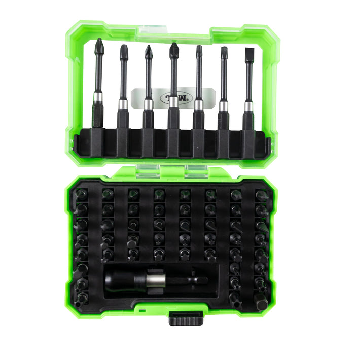 ESTUCHE DE PUNTAS DE IMPACTO CON ADAPTADOR RÁPIDO S2 - ACABADO NEGRO