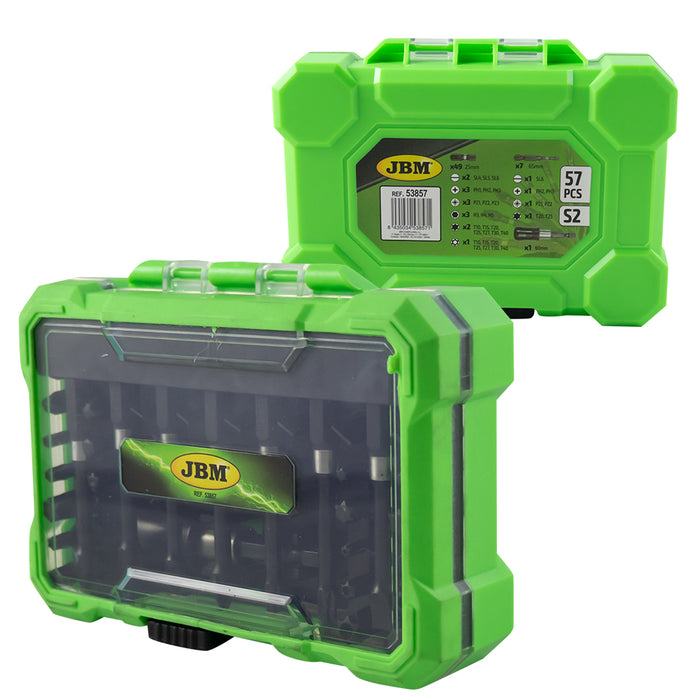 ESTUCHE DE PUNTAS DE IMPACTO CON ADAPTADOR RÁPIDO S2 - ACABADO NEGRO