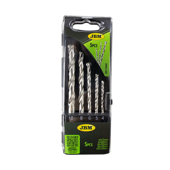 COFFRET DE 5 FORETS 4-10MM POUR MAÇONNERIE