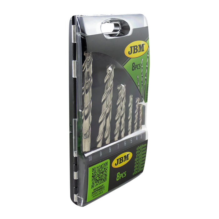 ESTUCHE DE 8 BROCAS 3-10MM PARA ALBAÑILERÍA