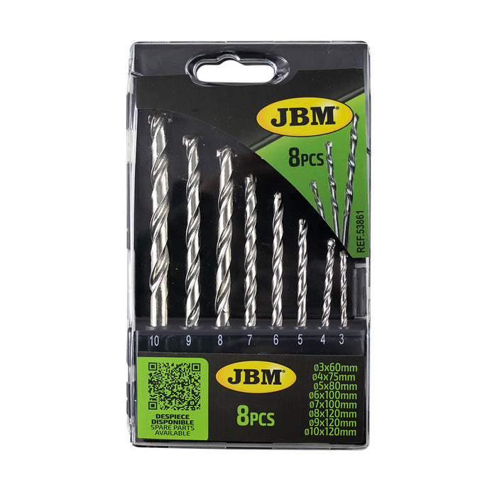 ÉTUI DE 8 FORETS 3-10 MM POUR MAÇONNERIE