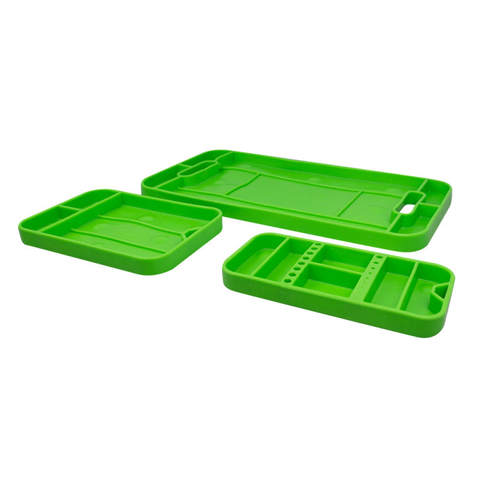 PROMO SET OF 3 NON-SLIP FLEXIBLE TOOL TRAYS 53903 + 53904 + 53570