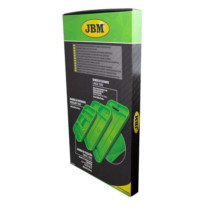 SET DE 3 BANDEJAS DE HERRAMIENTAS FLEXIBLES ANTIDESLIZANTES