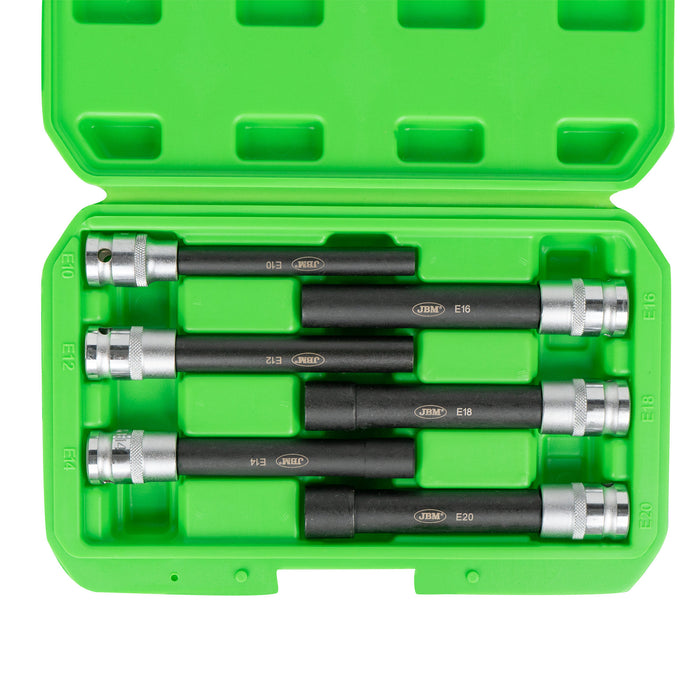LLAVE DINAMOMÉTRICA DE 1/2" +  SET DE 6 VASOS 1/2"
