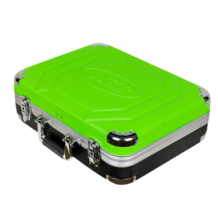 135-PIECE ALUMINUM TOOL CASE WITH 1/4" AND 1/2" ZINC-PLATED TOOLS