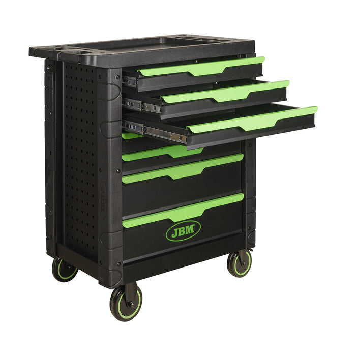 CARRO DE FERRAMENTAS ESPECIAL KIT DE SINCRONIZAÇÃO 7 GAVETAS VERDE