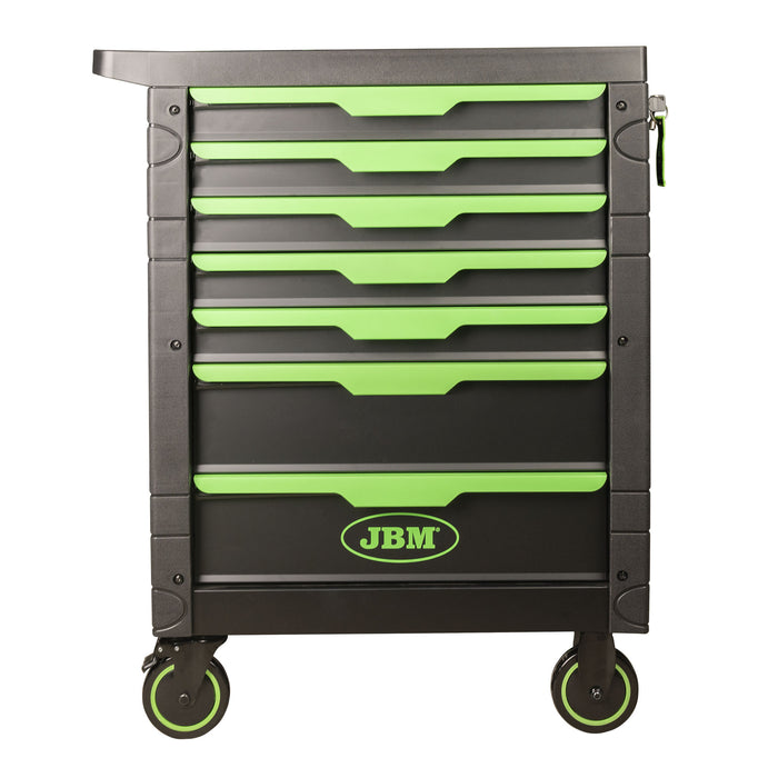 CARRO DE FERRAMENTAS ESPECIAL KIT DE SINCRONIZAÇÃO 7 GAVETAS VERDE