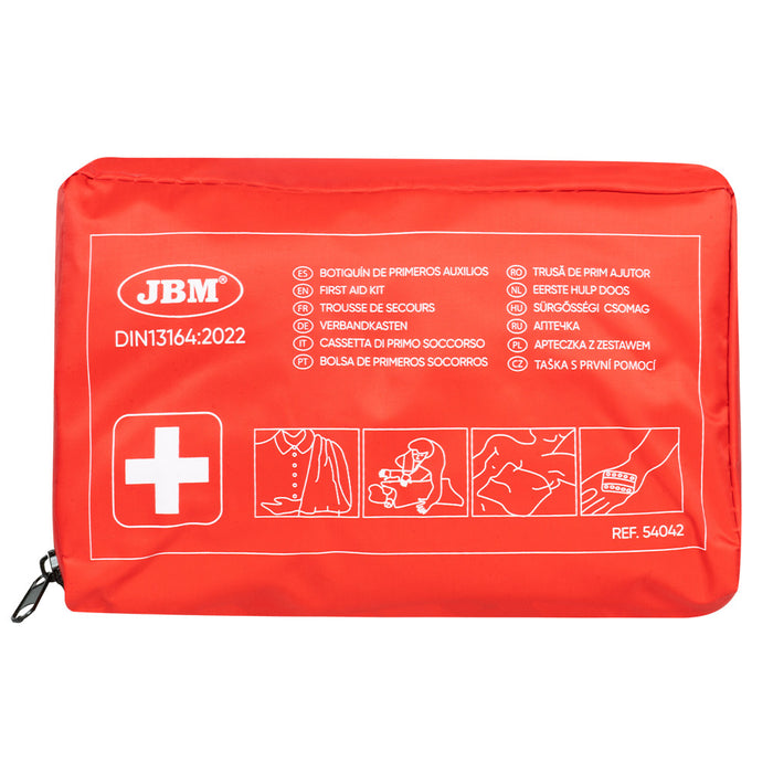 DIN 13164:2022 FIRST AID KIT - RED