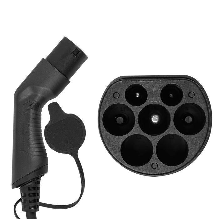CABLE DE CARGA PARA COCHE ELÉCTRICO, 7.5KW, 32 A, TIPO 1 A TIPO 2 (MONOFÁSICO)