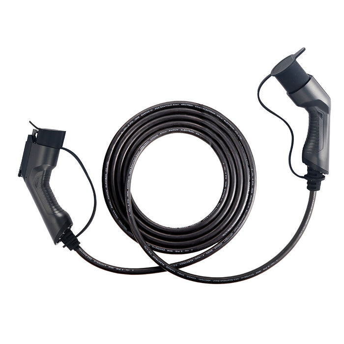 CABLE DE CARGA PARA COCHE ELÉCTRICO, 7.5KW, 32 A, TIPO 1 A TIPO 2 (MONOFÁSICO)