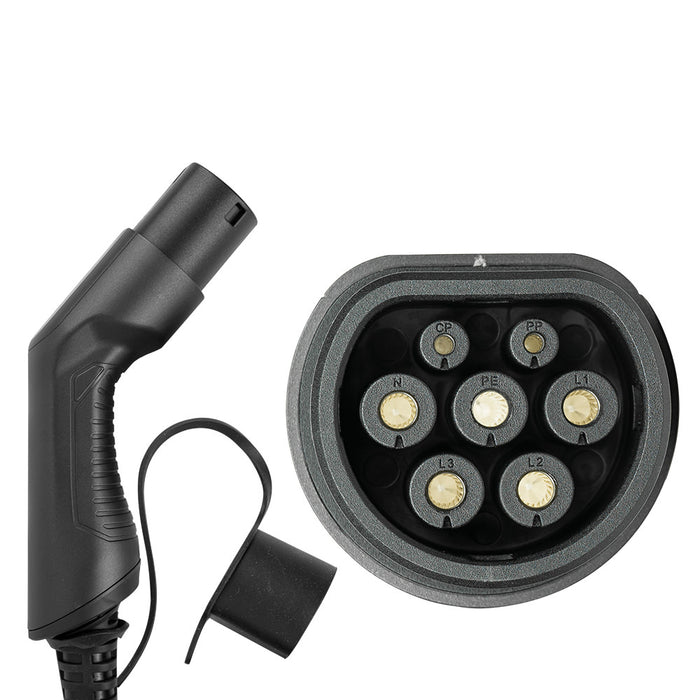 CABLE DE CARGA PARA COCHE ELÉCTRICO, 3.6KW, 16 A, TIPO 2 A TIPO 2 (MONOFÁSICO)